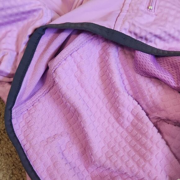 Nike Women's Sphere Thermal  Jacket Purple & Gray 1/4 Zip Thumbholes Moto Gorp - Picture 8 of 13